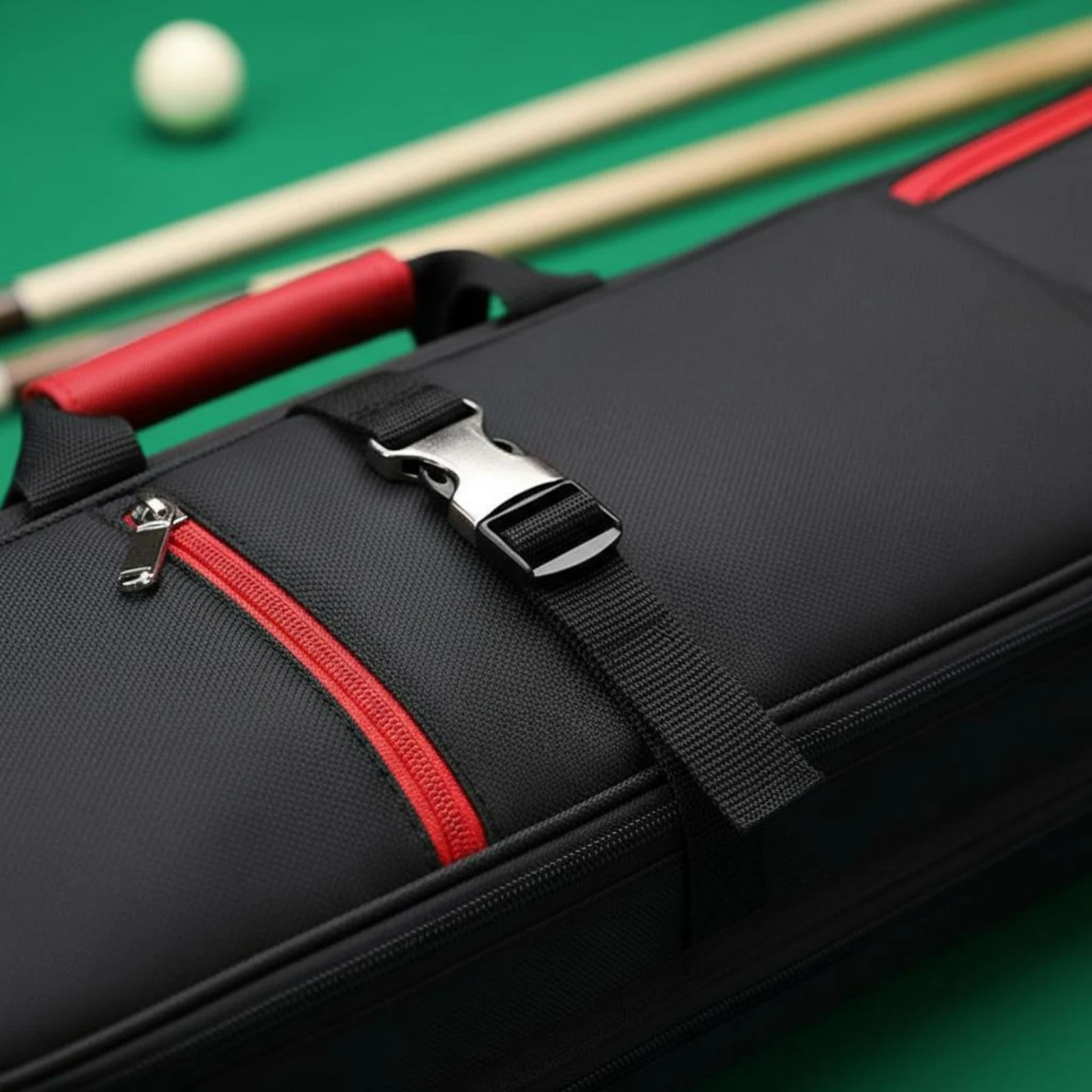 8-Slot Cue Case Padded Slots Snooker Cue Case Sports Gear Lightweight Heavy-Duty for Billiard Hall view 4