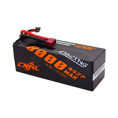 estojo rigido de bateria lipo com deans plug cnhl racing series 8000mah 148 v 120c 01