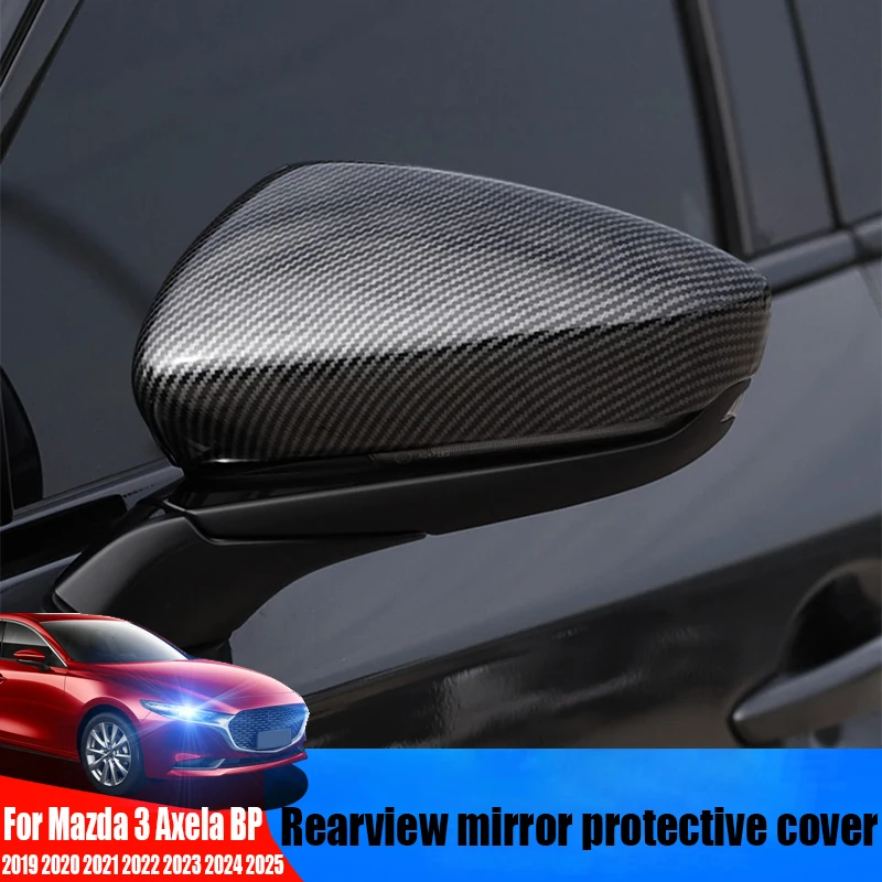 

ABS rearview mirror protective cover car modification accessories For Mazda 3 Axela BP 2019 2020 2021 2022 2023 2024 2025