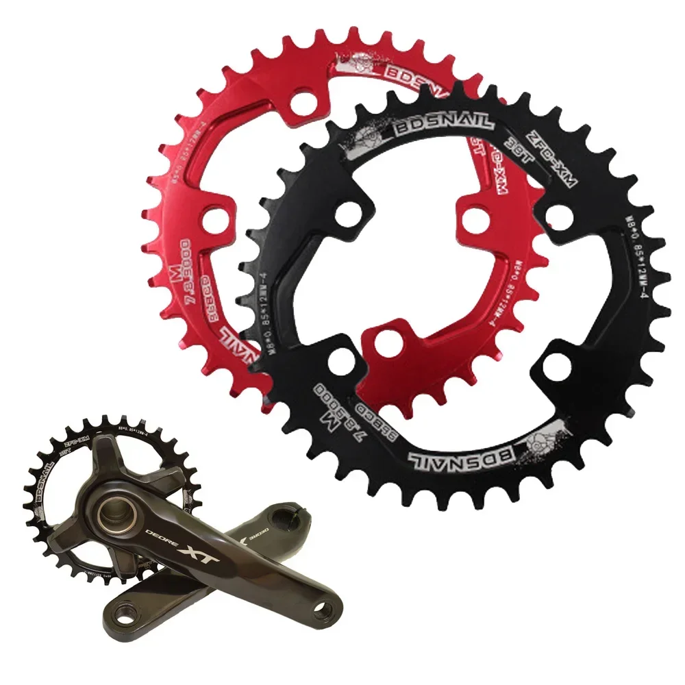 Cadeia Chainring Disco Circular, Componentes da bicicleta, Peças de reposição, Velocidade única, 32 T, 34 T, 36 T, 38T