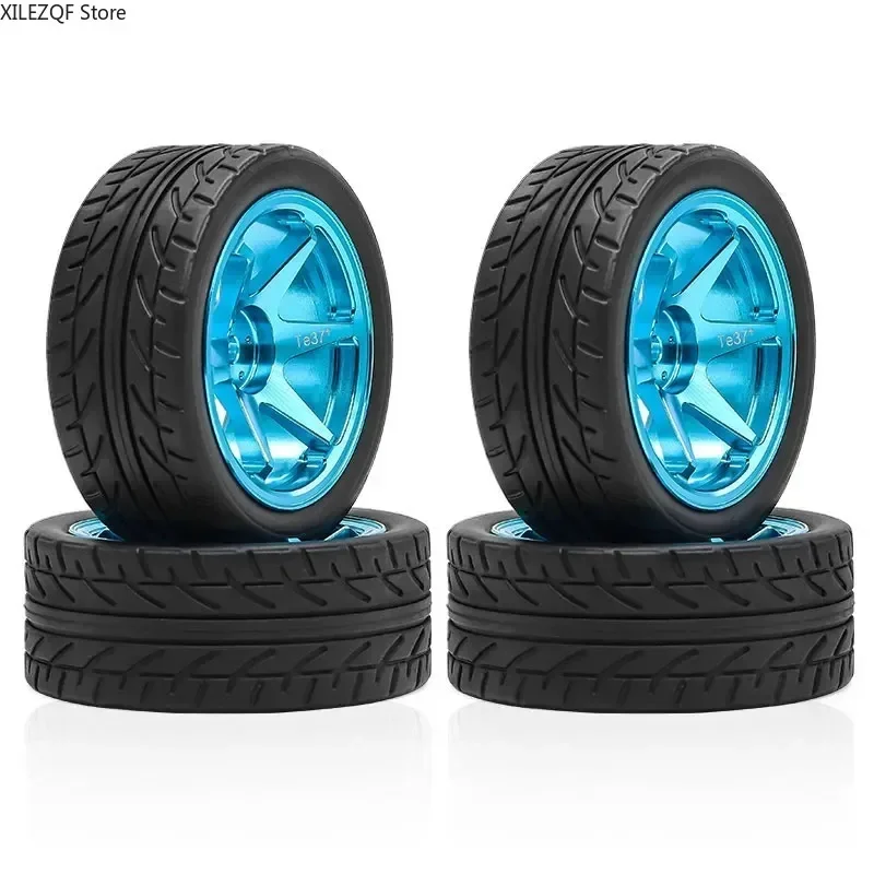 

65-мм алюминиевые колеса CNC для радиоуправляемых раллийных моделей - Гоночные дрифт-шины для Tamiya TT01/TT02/XV01/FW06 - Масштаб 1/10, улучшенная версия