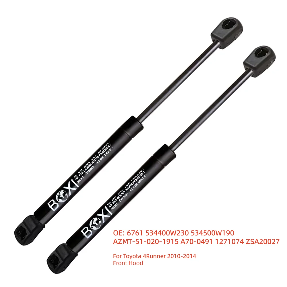 

BOXI 2 шт. передних газовых упоров/амортизаторов капота для Toyota 4Runner 2010-2014, артикулы 534400W230, 534500W190