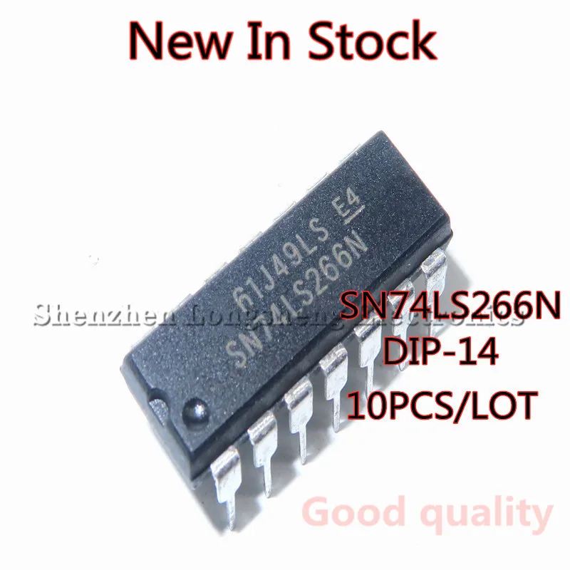 10PCS/LOT NEW 74LS266 SN74LS266N DIP-14 Logic chip IC In Stock