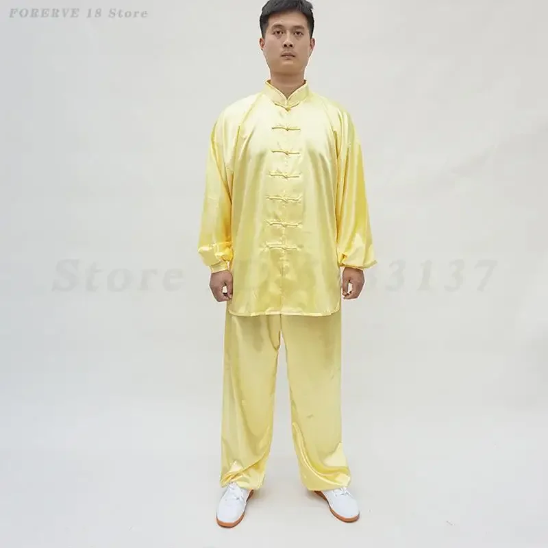 Uniforme de Tai Chi y Kung Fu para adultos, traje tradicional chino de artes marciales, Wing Chun, ropa de ejercicio matutino para hombre y mujer, primavera y verano