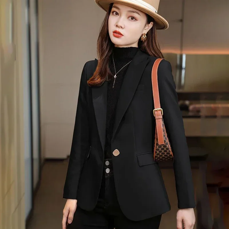 Office Ladies New Fashion Splicing Suit Blazer Women Clothing Woman Casual Nice OL Jacket Female Girls Coats VA1297