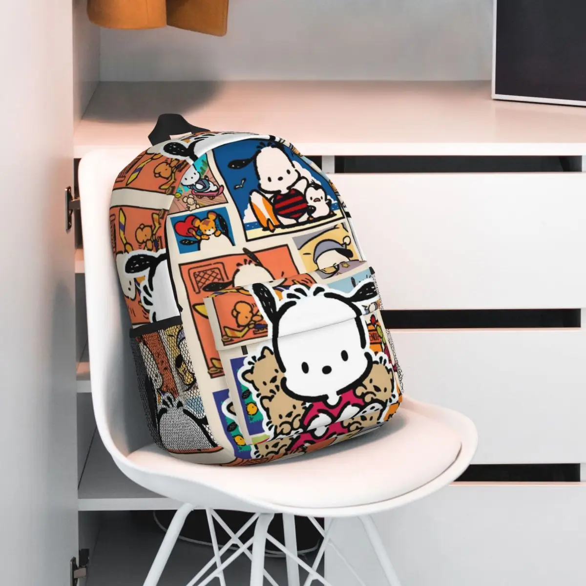 Pochacco Durable 15-Inch Backpack - Ergonomic Lightweight Design for Comfort and Convenience