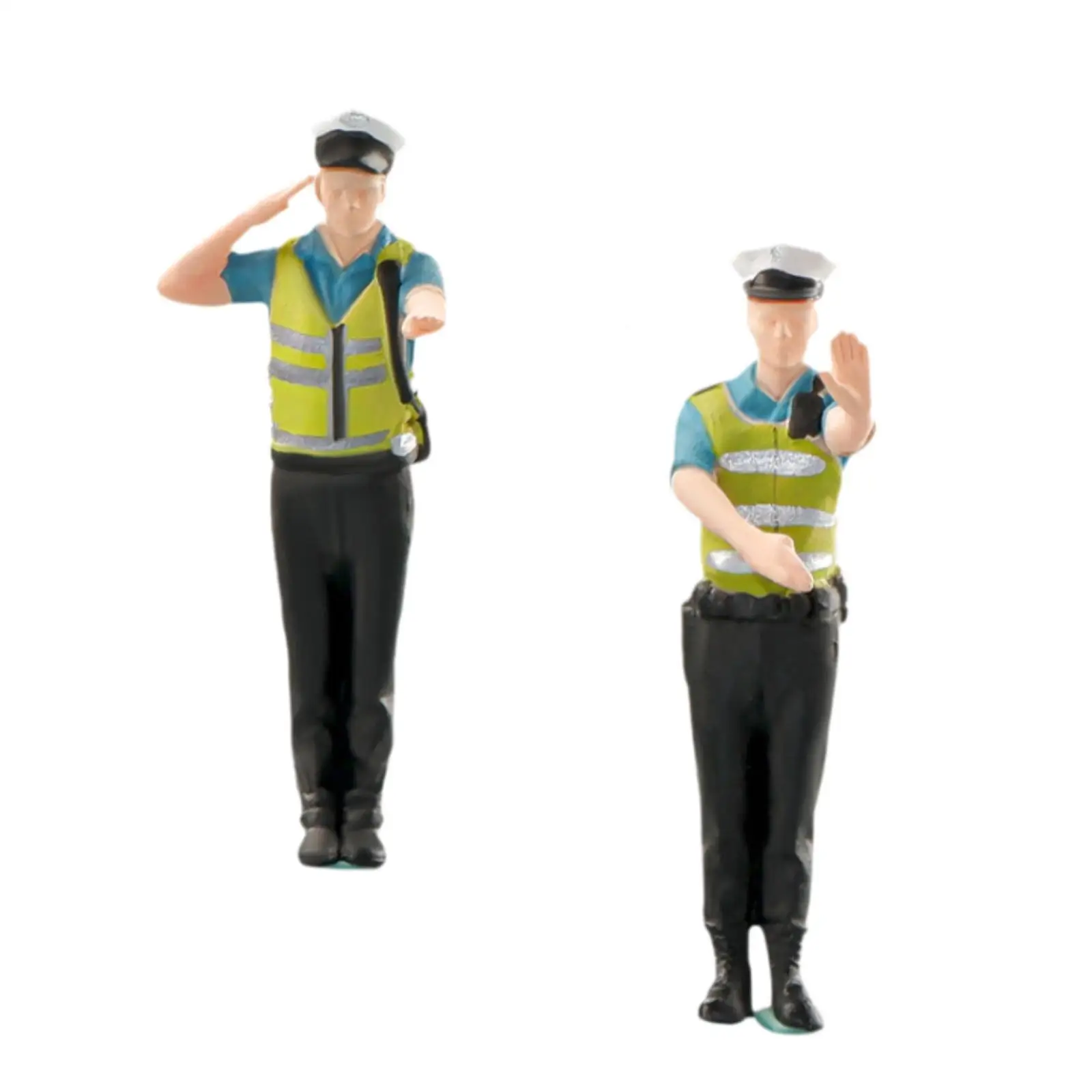 

Миниатюрная дорожная полиция 1:64 Крошечные люди Модель Люди Фигурка Миниатюрный орнамент