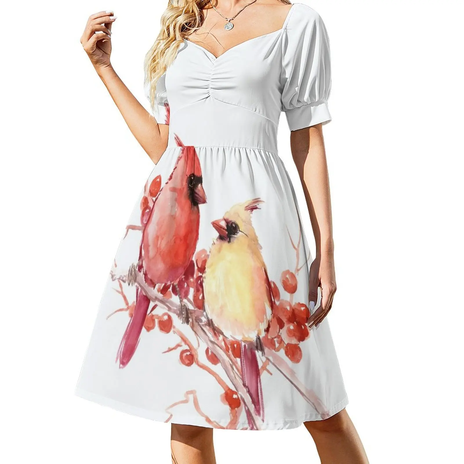 

Cardinal Birds Sleeveless Dress Dresses Bridesmaid dress woman Long dresses