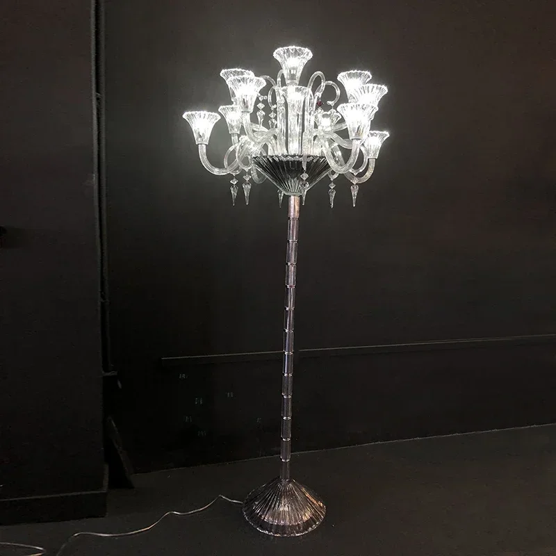 

High end luxury crystal floor lamp, living room, bedroom, study, luxurious