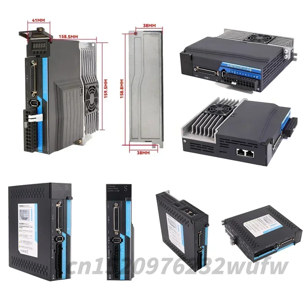 0.1KW-1KW AC Servo Motor Driver Kit EtherCAT CANopen Magnetic Absolute Encoder 220V Servo 400W 750W 1KW 40/60/80mm Servomotor