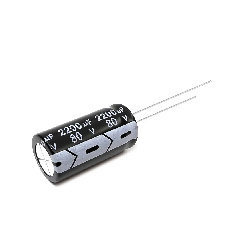 8pcs 80V 2200uF Electrolytic Capacitor 105C High Temp Radial Long Life 18x35mm for Power Supply Amplifier