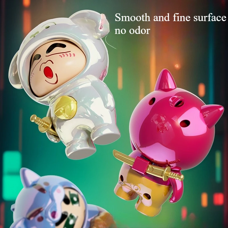 Crayon Shin-chan Keychain Face Changing Toy Pig Man Face Changing Doll Transformation Toy Keychain Interesting Toy Best Gift
