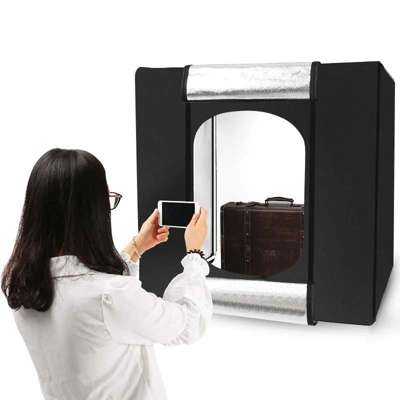 

JW Hot salesHigh Quality 80cm Photo Box 5500K Professional Photo Studio Light Box LED Shooting Tent