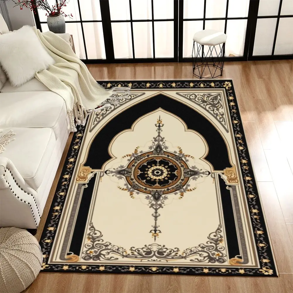 

VIKAMA Vintage French Ultra-Fine Sand Floor Cushion Comfortable And Soft Living Room Bedroom Sofa Carpet Home Decoration