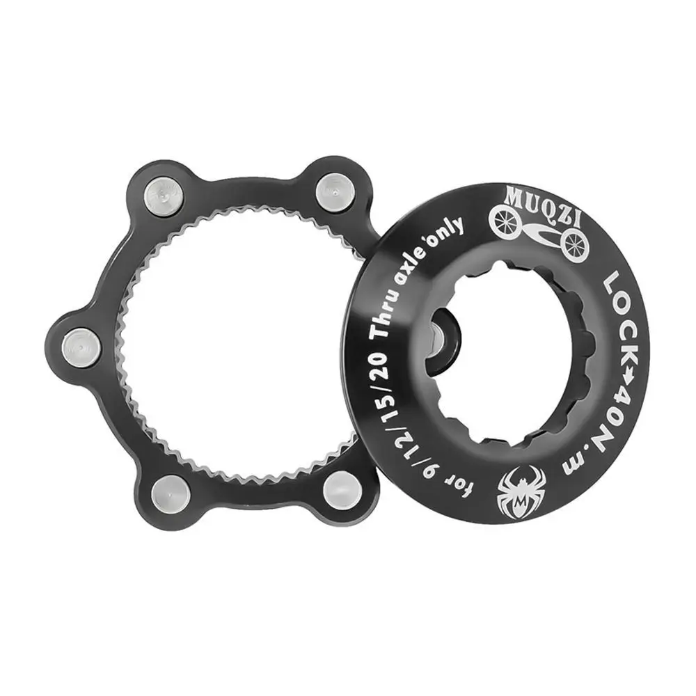 Aluminum Alloy Bike Centerlock To 6-Hole Adapter 44mm Axis with Stainless Steel Washer 6-Hole Bike Washer Gasket CNC Tight Fit