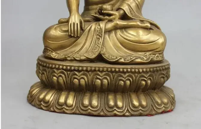 Copper Statue Buddhist Pure Copper Sakyamuni Shakyamuni Amitabha Buddha Statue