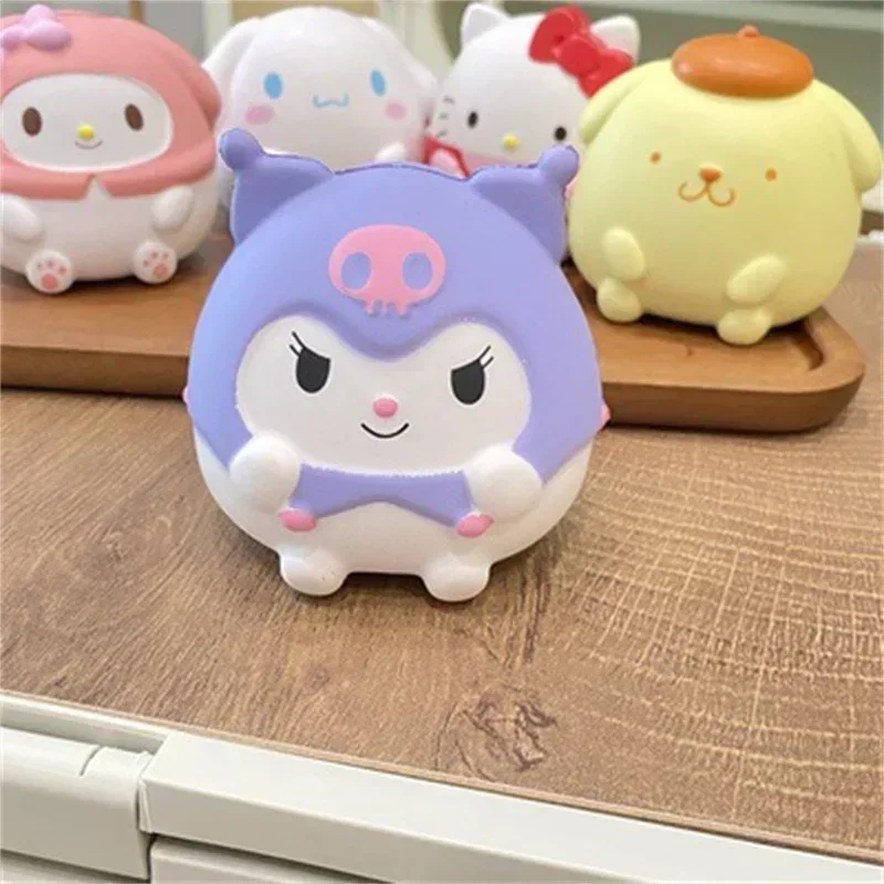 Sanrio Hello Kitty Stress Relieving Toys Cute Cartoon Anime Kuromi My Melody Children Toys Bathroom Supplies Holiday Gifts