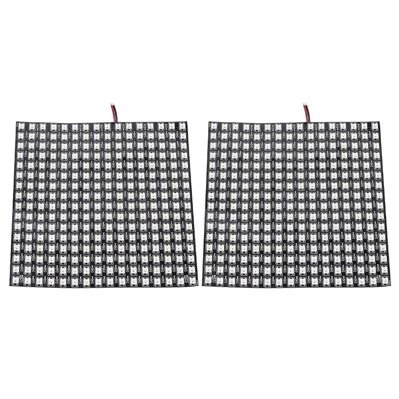 3X WS2812B LED RGB Flexible Pixel Panel 16X16 Individually Addressable Panel Light LED Module Matrix Screen