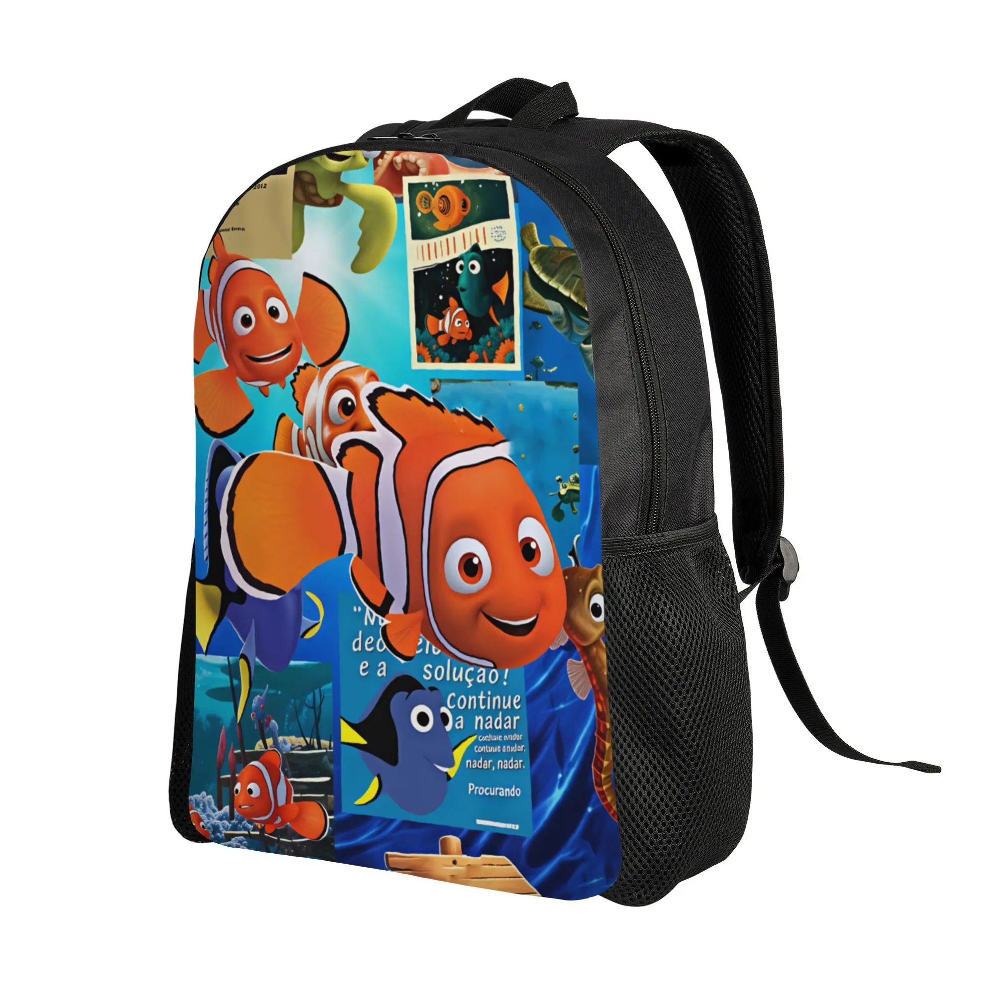 Finding Dorys Nemos Backpack Movie  Female Polyester Daily Backpacks Lightweight Streetwear School Bags Rucksack