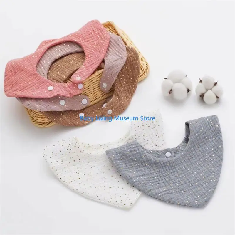 

P31C Infant Bib High Absorb Burp Cloth Muslin-Bib Saliva Towel Baby Feeding Essential