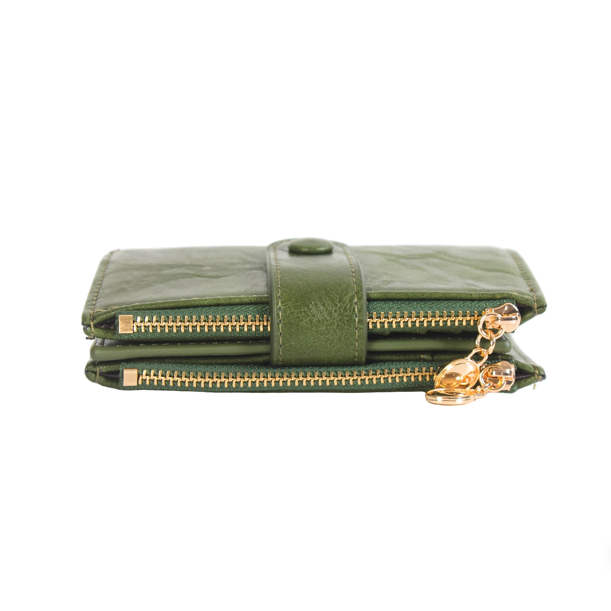 Vintage Kurze Damen-Geldbörse, Kreditkartenhalter - 17 Kartenfächer, Minimalistisch - Schlank - Diebstahlsicher (RFID) - Kartenhalter - Kompaktes Kartenetui - Münzfach – Detail 3
