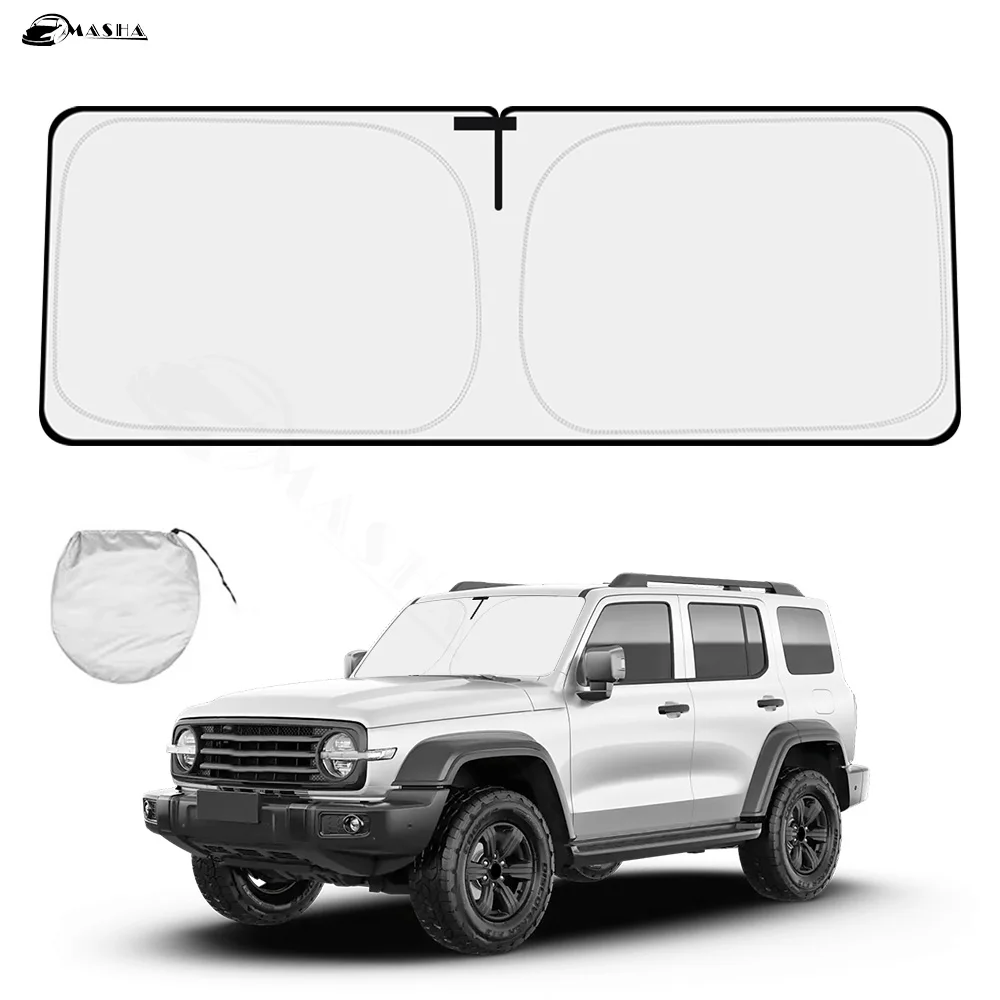 Car Windshield Sun Shade for Great Wall GWM Tank 300 2021 2022 2023 2024 Accessories Reflector Sunshade Offers Protection