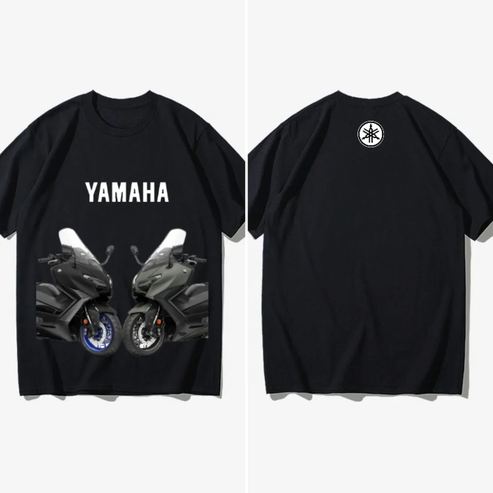 

2025 High-quality Yamaha Animation New Motorcycle Riding Suit Racing Suit Printed Men's and Women's Same Short-sleeved Top
