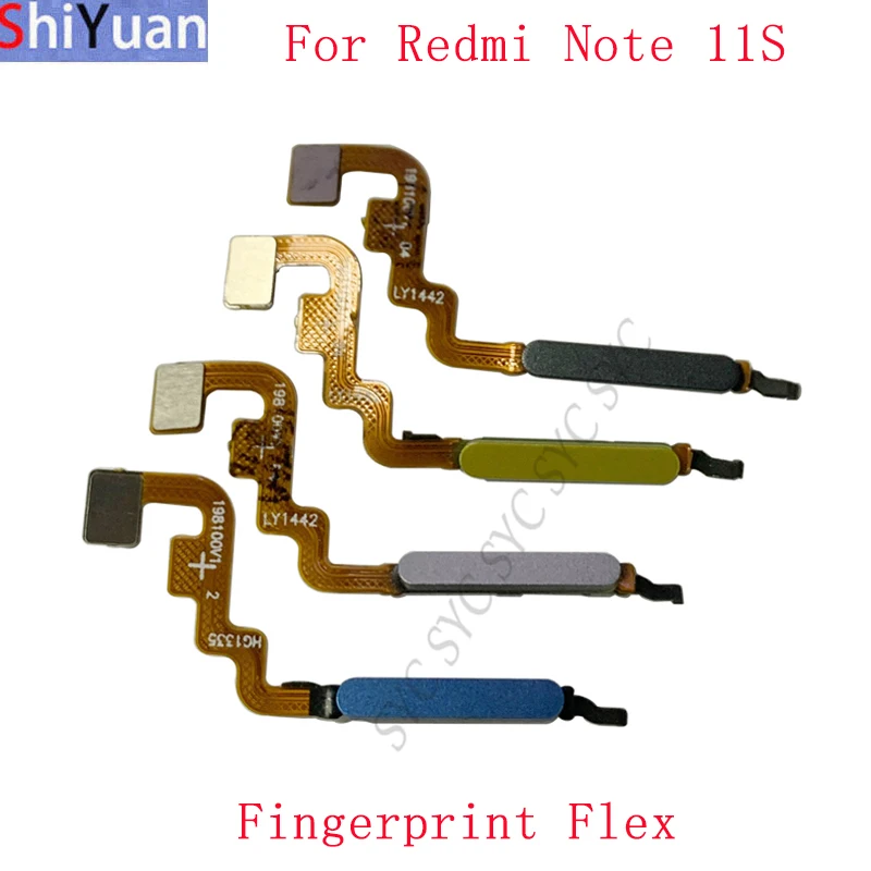 

Fingerprint Sensor Button Flex Cable Ribbon For Xiaomi Redmi Note 11S Power Key Touch Sensor Flex Replacement Parts