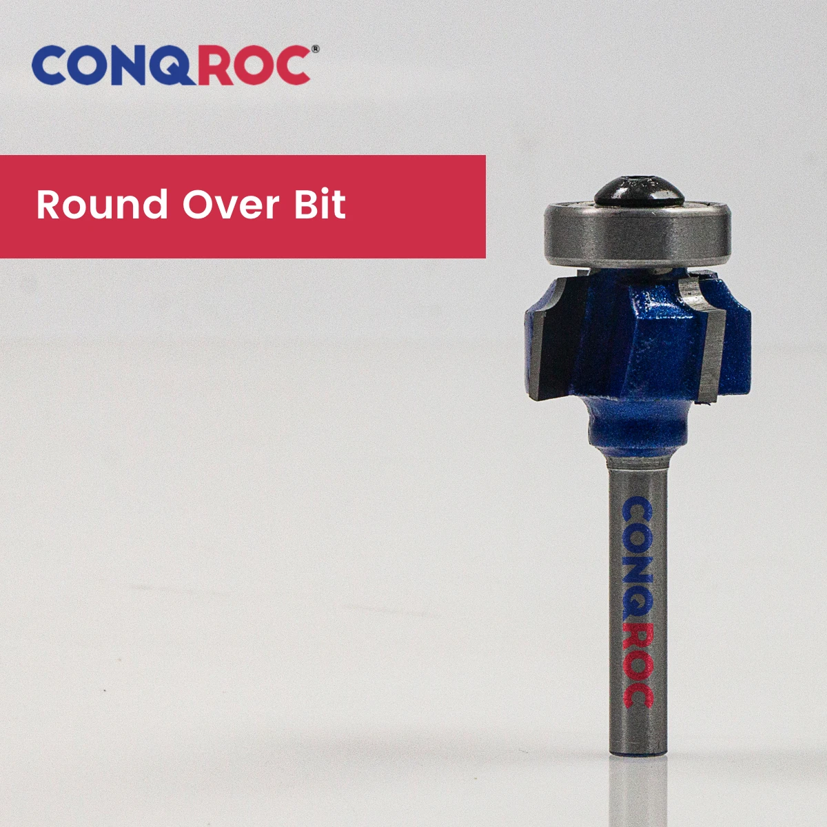 6mm Shank 4-Wing Round Over Router Bit with Top Bearing Radius 3-Option R1 |  R2 | R3 Woodworking Edge Trim Milling Cutter
