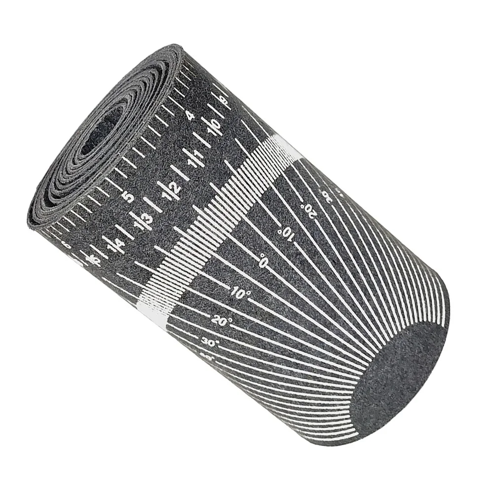 Black Pipe Wrap Around Tape 1-6 Inch Diameter Measure Tool For Piping Fitter Marking And Cutting High Temperature Resistant