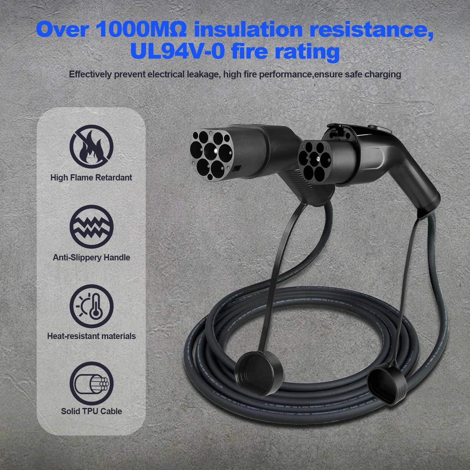 Kolanky EV كابل شحن Type2 ذكر التوصيل إلى GB/T المقبس سيارة الجانب 16A 3.6kW 32A 7.2kW 1P 11kW 22kW 3P ل GBT مركبة كهربية