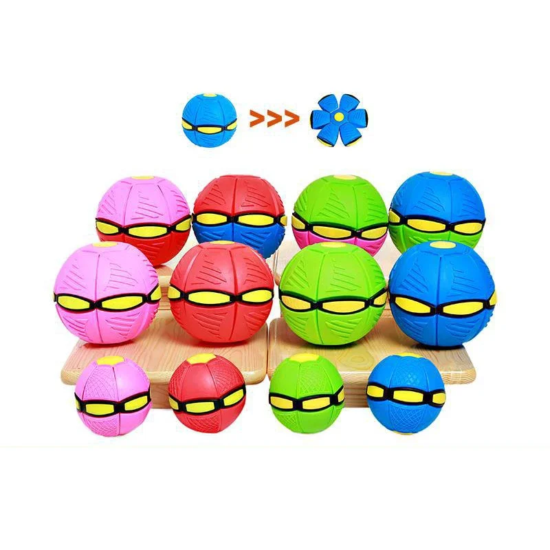 

Flying Saucer Ball Deformation UFO Kids Flat Throw Magic Balls For Children's Toy Balls Boy Girl Outdoor Sports Toys Kids Gift