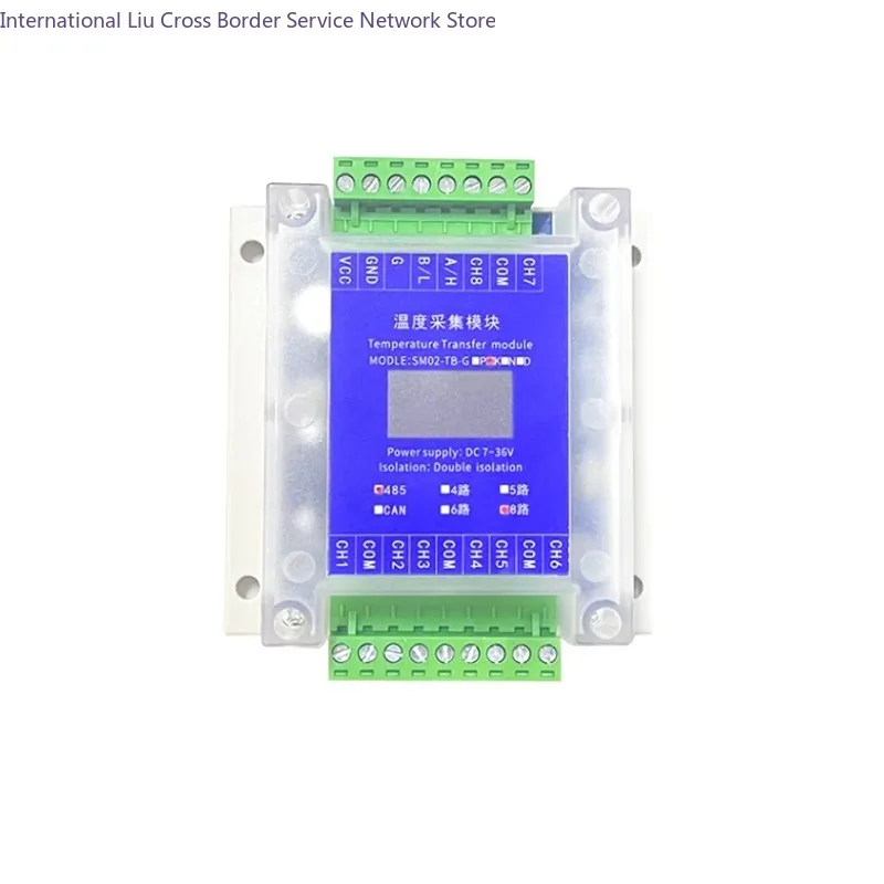 4CH 8CH 12CH 16CH K-type Thermocouple Temperature Acquisition Transfer Module Modbus-RTU Islated RS485