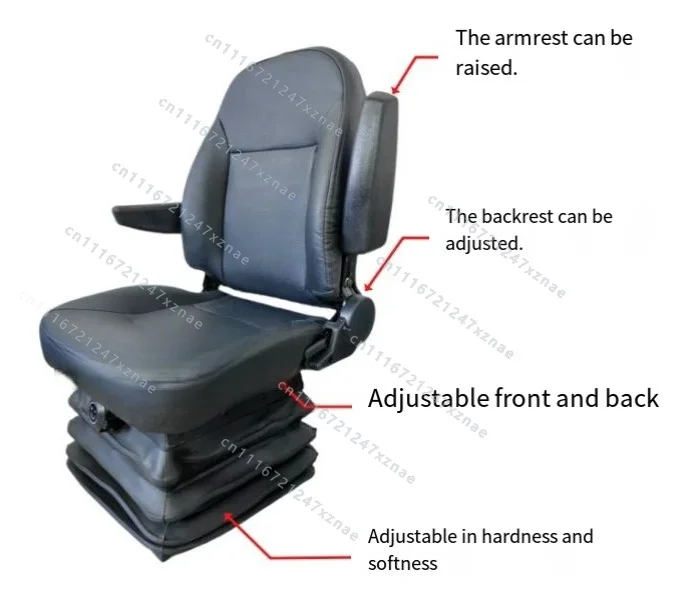 Excavator, Tractor, 4-Wheeler, Electric Vehicle & Amusement Vehicle，Shock-Resistant Seat for Construction Machinery - Loader