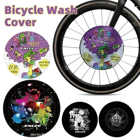 Bicycle Washing Disc Brake Cleaning Protection Cover Anti Grime Guard Wheel Cover For Road Mountain Bike Maintenance Repair Tool