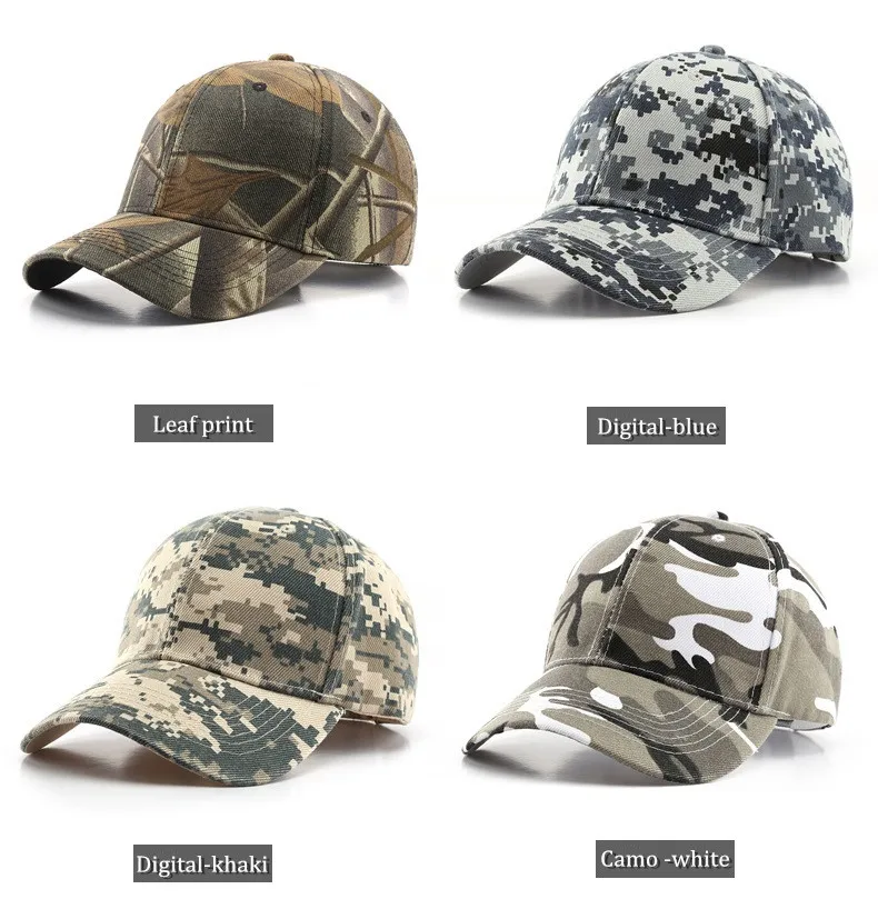 Digital print camouflage baseball caps Adult casual trucker hats Men Women Hunting camping hiking Tactic caps