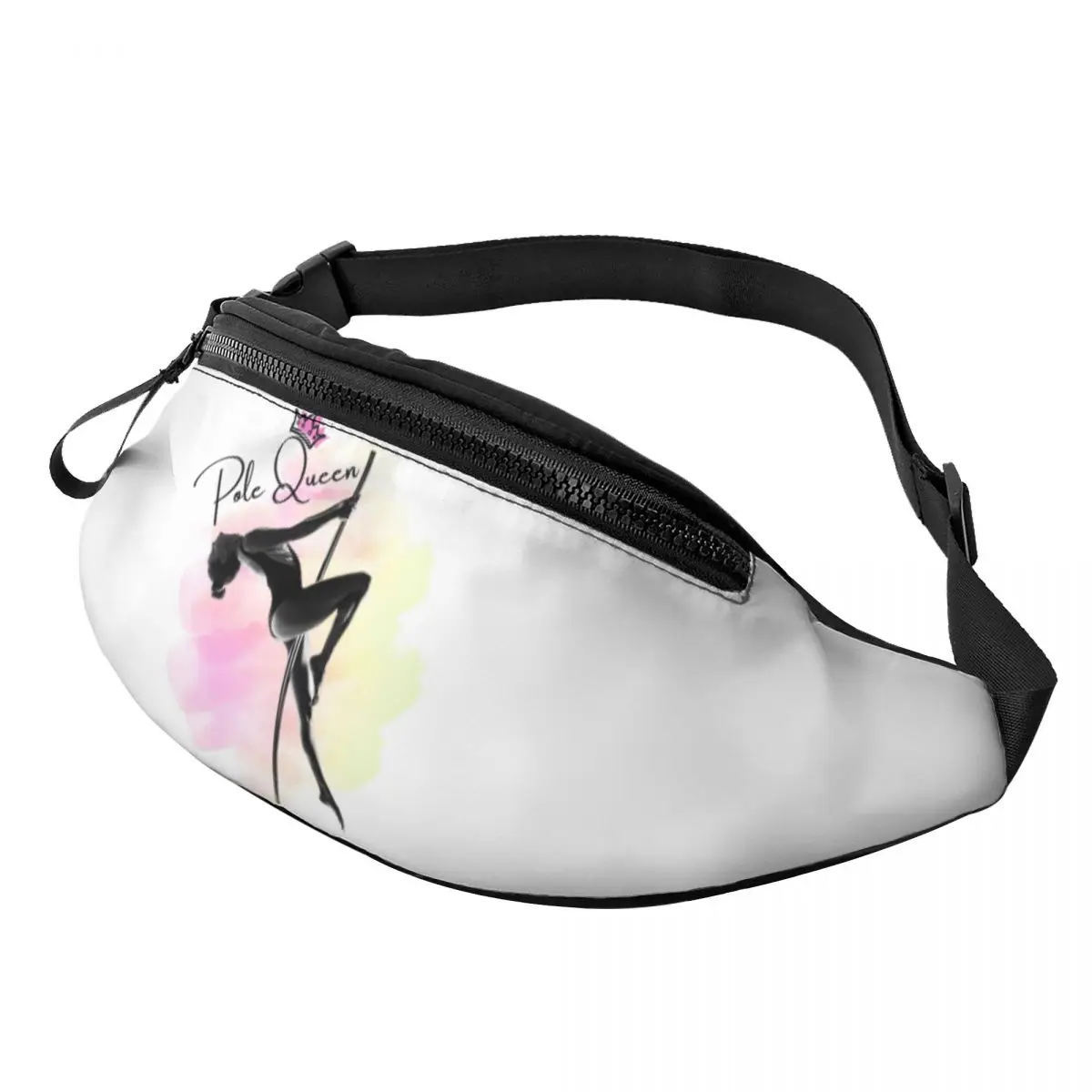 Pole Queen, Pole Dance Waist Bag for Women Men Crossbody Fanny Pack Running Phone Money Pouch