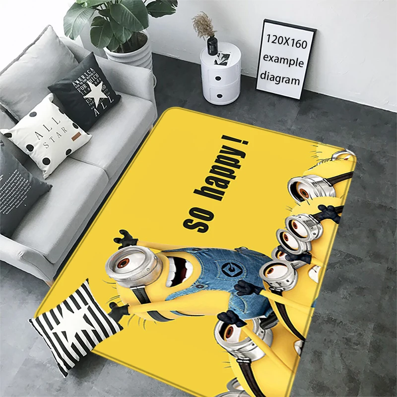 Happy Kitchen Carpet Minions tappeti per soggiorno tappeti per piedi tappeto da bagno tappetini antiscivolo tappetino per corridoio decorazioni per