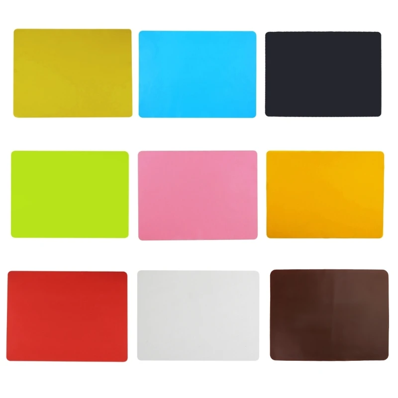 Silicone Craft Mat for Resin Casting Mould Nonstick Nonslip Silicone Sheet Heat-Resistant Mat Muiltcolor Silicone Mats