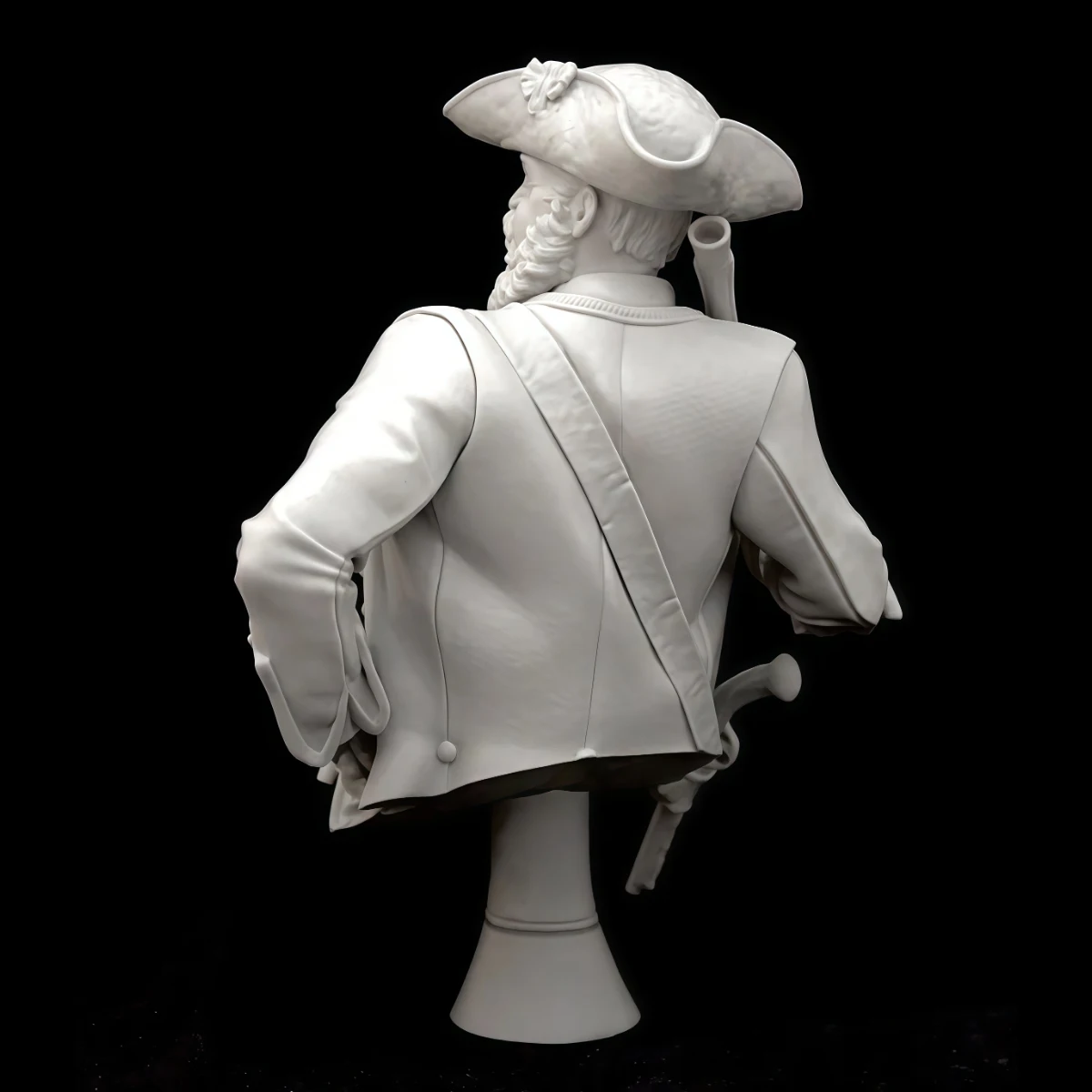 

1/10 scale resin unpainted model kit, military theme, bust of Pirate Captain, unassembled and unpainted GK