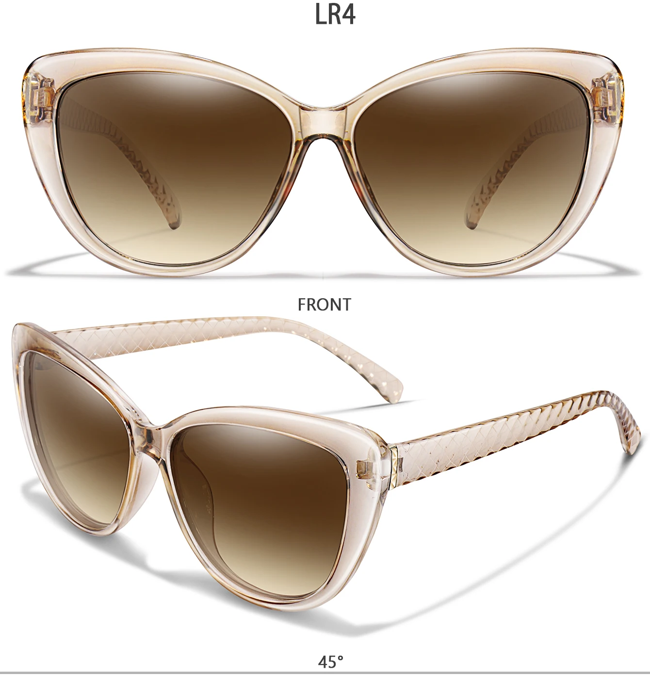 Vintage-Angelsonnenbrille für Männer und Frauen, lässige Retro-Rundbrille mit UV-Schutz, Outdoor-Sport, Laufen, Wandern mit BOX – Detail 7