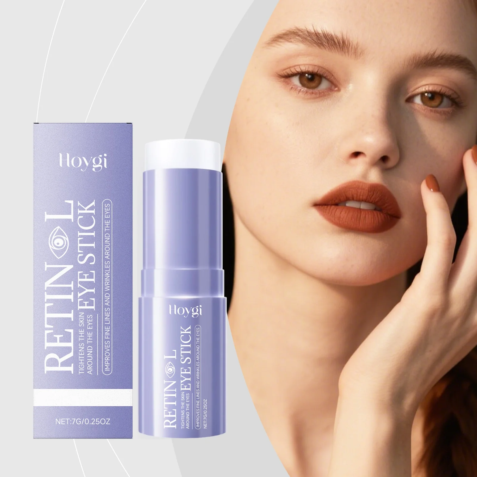 La barra de crema hidratante para ojos con retinol Hoygi proporciona una piel cómoda, hidratante, nutritiva y delicada para el contorno de ojos con un cuidado suave