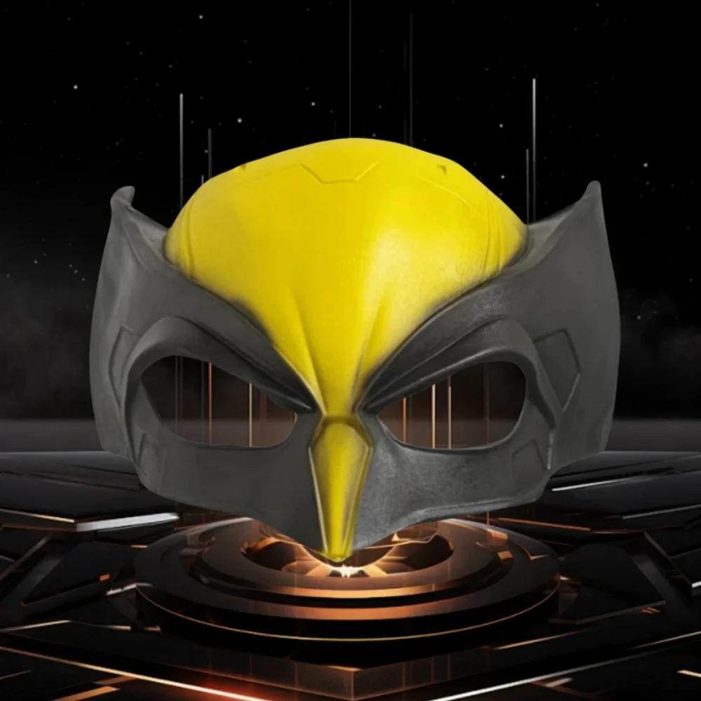 Maschera per casco in lattice Wolverine Cool Movie Hero Mask Cosplay Masquerade Costume di Halloween