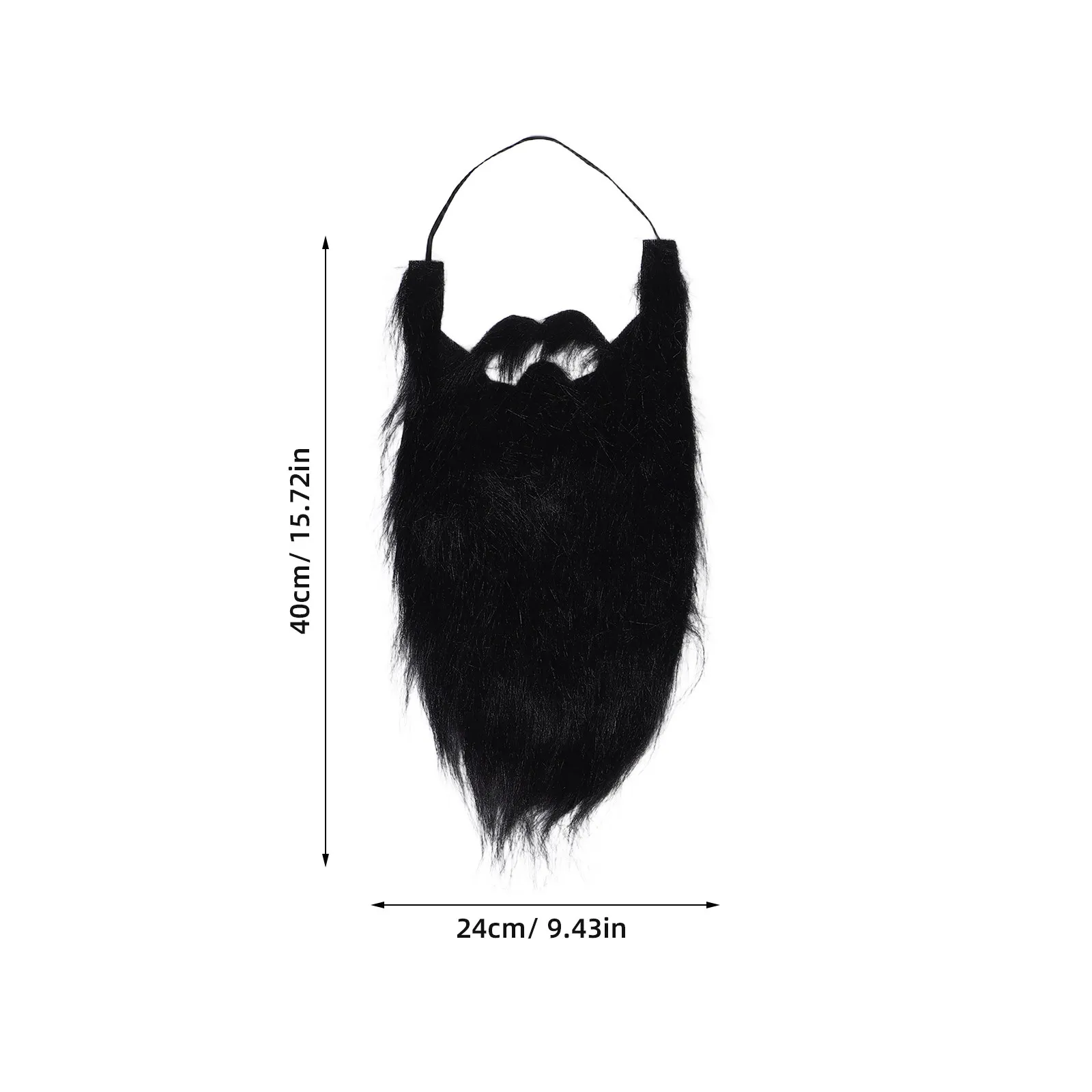 เครื่องแต่งกายคอสเพลย์หนวดเคราสีขาวเหมือนจริง 3 ชิ้น สำหรับผู้ชาย อุปกรณ์งานปาร์ตี้ฮาโลวีน หนวดเคราผู้สูงอายุ ชุดคอสเพลย์หนวดเคราตลก