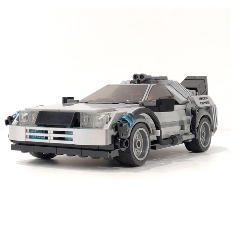 MOC Deloreaned Back to the Future Building BlockTruck Time Machine Assembly Technology ScienceFiction Racing Children's Gifts