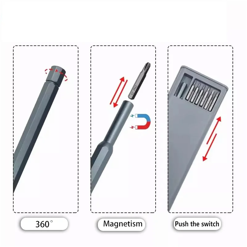 25 in 1 Precision Screwdriver Set Portable Multifunctional Glasses Mobile Phone Repair Tool Disassembly Magnetic Mini Pocket