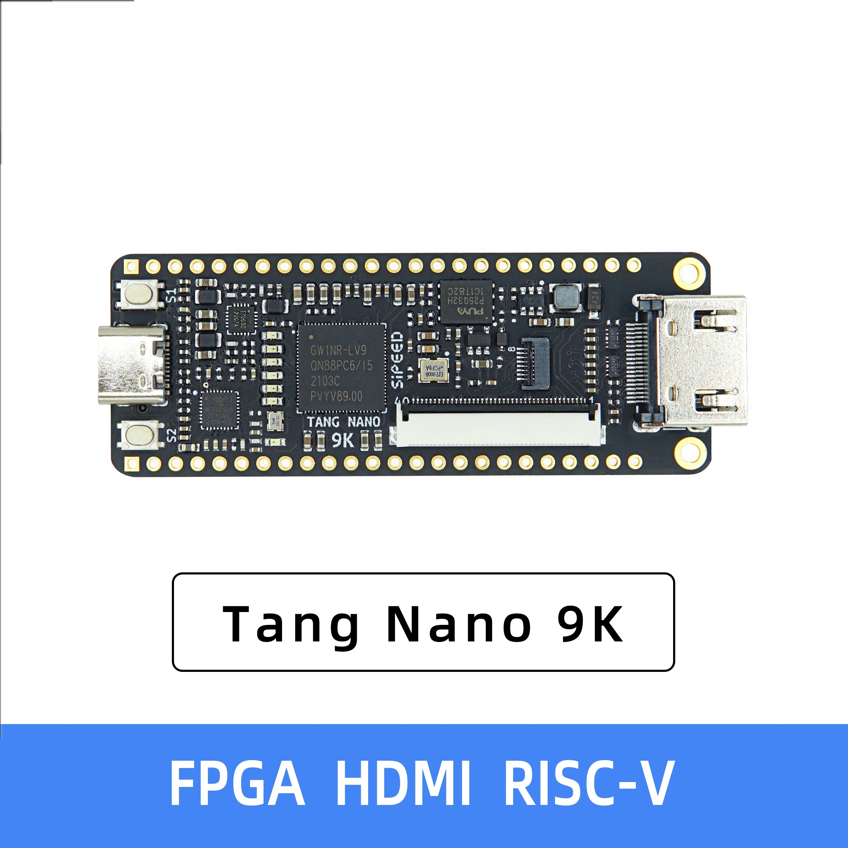 Scheda di sviluppo FPGA Sipeed Tang Nano 9K Gaoyun GW1NR-9 RISC-V RV HDMI