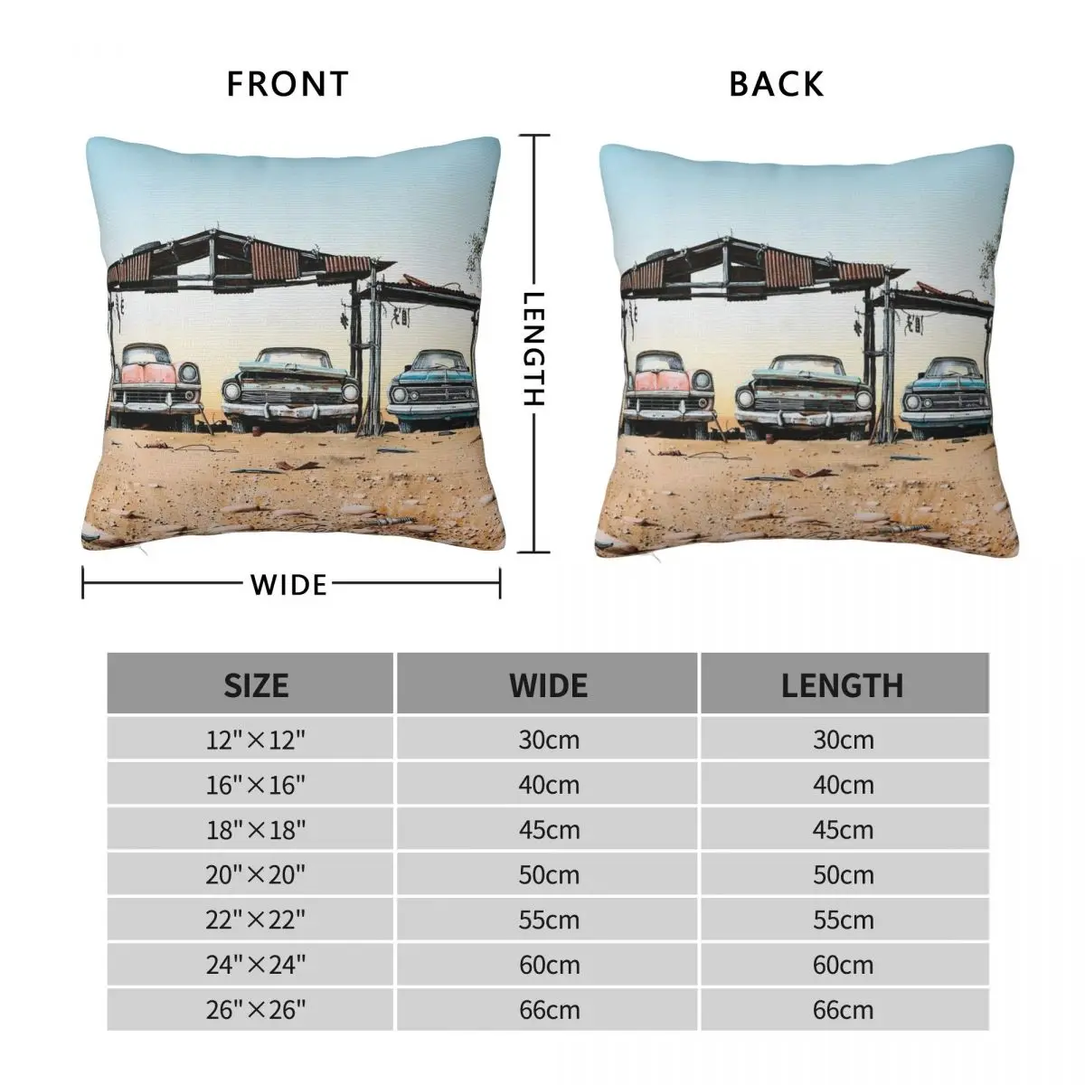 Holden Back The Years Square Pillowcase Polyester Linen Velvet Pattern Zip Decorative Home Cushion Cover