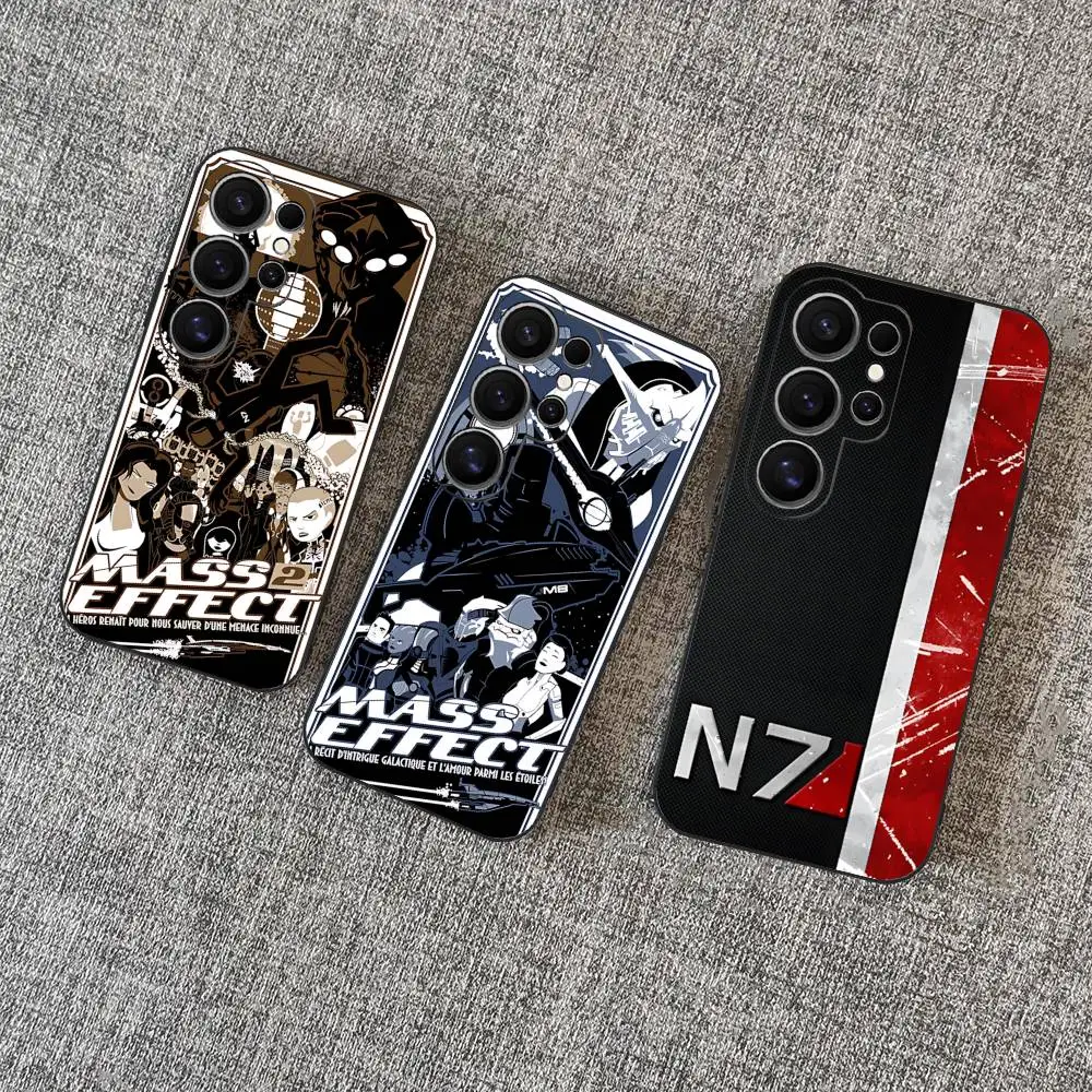Funda para Teléfono con Diseño de Videojuegos M-Mass E-Effect para Samsung S 24 Fe 25 Ultra Plus 20 Lite 21 30 22 23 24 22 Ultra 5G