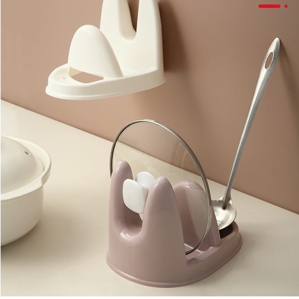 

3 Pcs Lid Rack Spoon Rest Kitchen Tools Organizer Pot Cover Desktop Holder Utensil